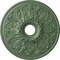 Ekena Millwork Ashley Ceiling Medallion (Fits Canopies up to 4 3/4"), 23 7/8"OD x 4"ID x 2 1/8"P, Athenian Green CM23ASAGF - alternate 1